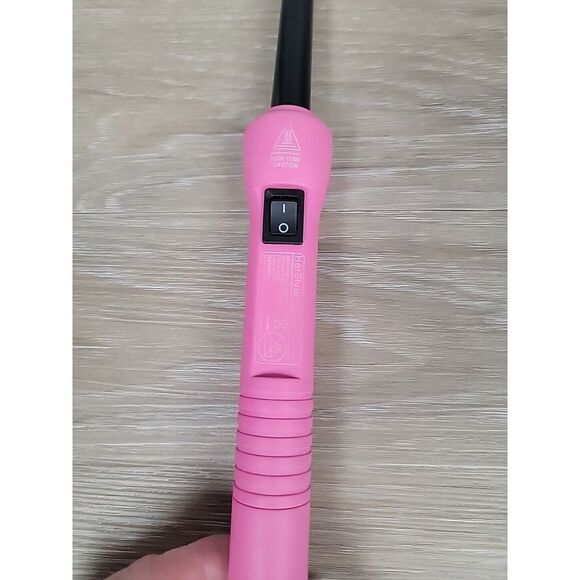 Herstyler‎ Baby Curl Pink Compact Ceramic Heat Barrel Teflon Wand - Picture 2 of 7